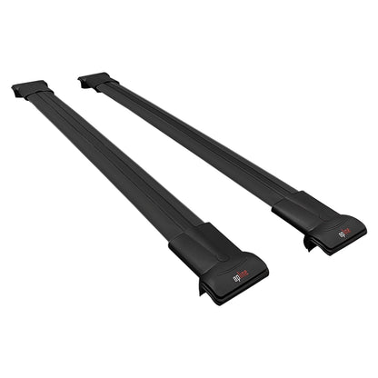 Compatible with Volkswagen Transporter (T5) 2003-2015 FLY Model Roof Rack Black 2 Aluminium Bars