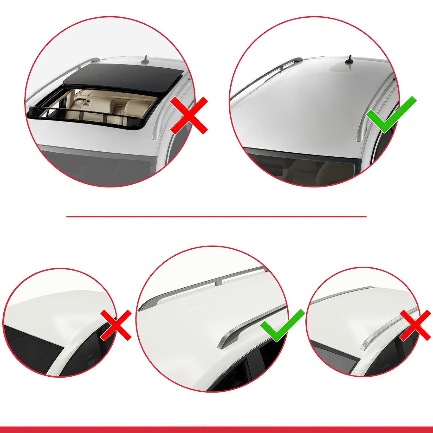 Compatible with Volkswagen Transporter (T5) 2003-2015 FLY Model Roof Rack Black 3 Aluminium Bars