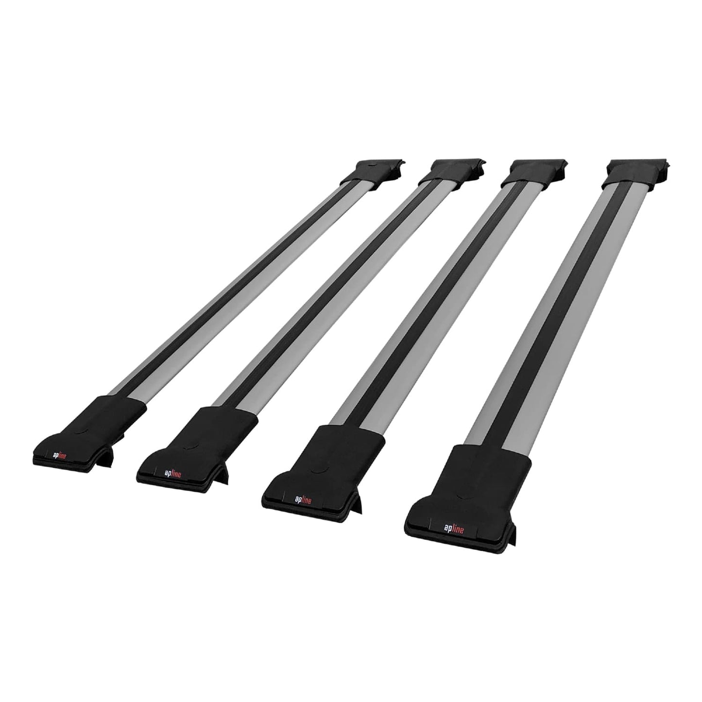 Compatible with Volkswagen T6 Transporter 2015-2024 FLY Model Car Roof Rack Cross Bar Grey Aluminium 4 Bars