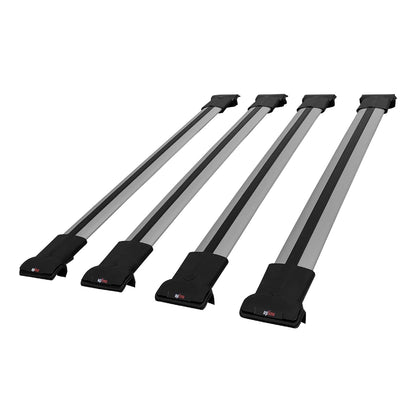 Compatible with Volkswagen T6 Transporter 2015-2024 FLY Model Car Roof Rack Cross Bar Grey Aluminium 4 Bars