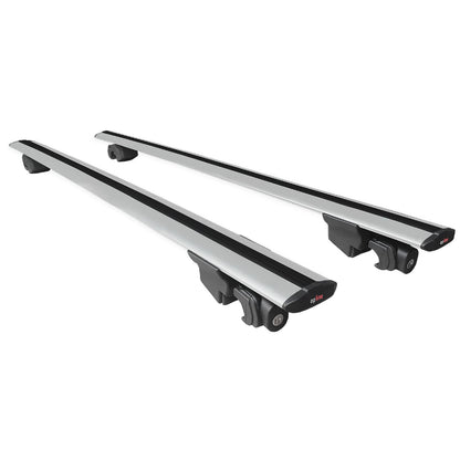 Compatible with Audi Q8 e-Tron 2023-2024 HOOK Model Car Roof Rack Cross Bar Grey Aluminium 2 Bars