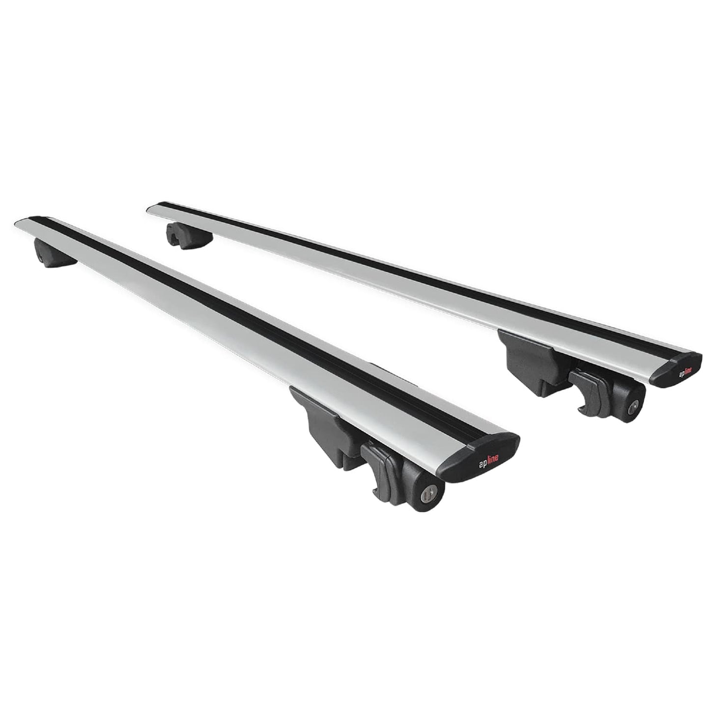 Compatible with BMW 5 Series (G31) Wagon 2017-2023 HOOK Model Roof Rack Gray 2 Aluminium Bars