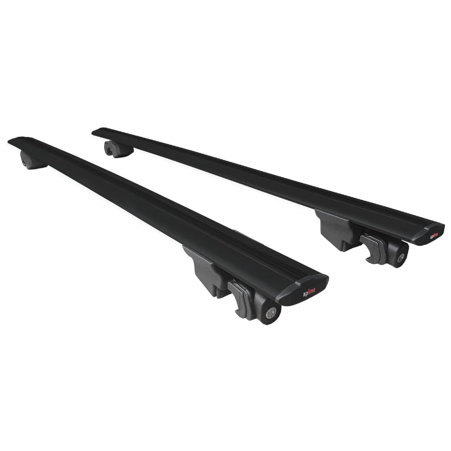 Compatible with Hyundai ix35 2 (LM) 2010-2015 HOOK Model Car Roof Rack Cross Bar Black Aluminium 2 Bars