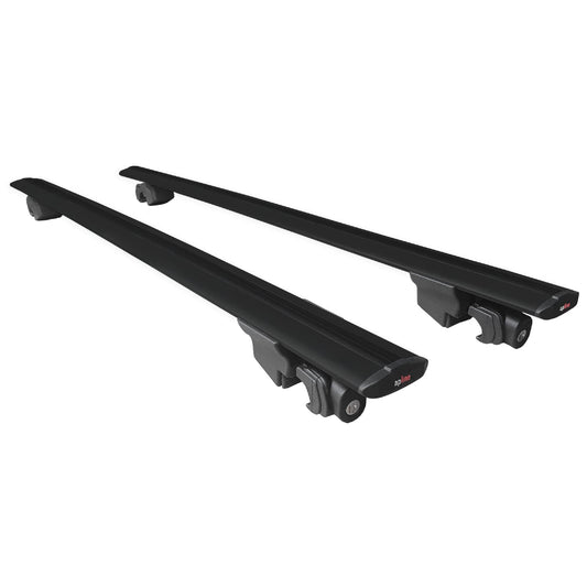 Compatible with Skoda Kamiq 2019-2025 HOOK Model Car Roof Rack Cross Bar Black Aluminium 2 Bars