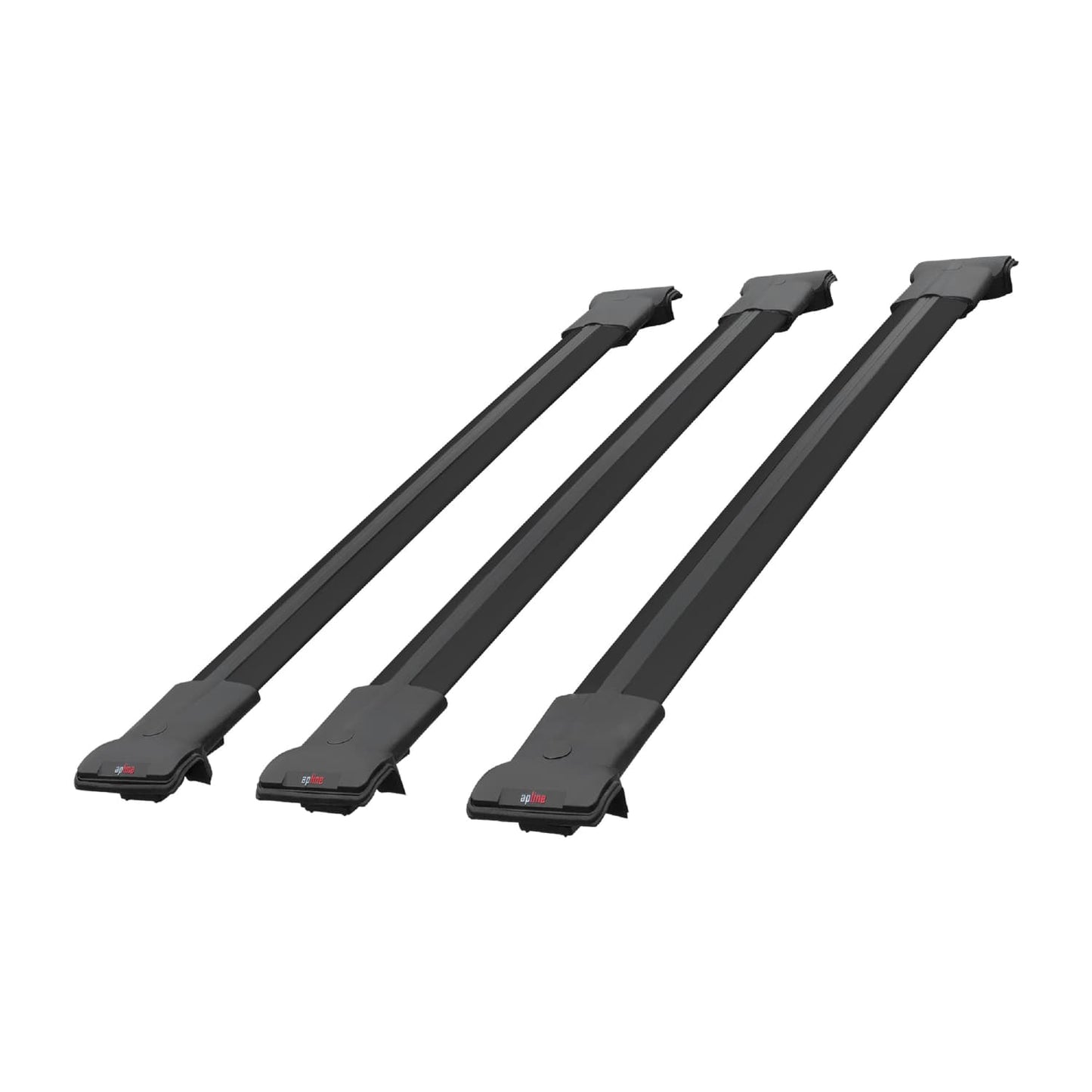 Compatible with Fiat Scudo 2 2007-2016 FLY Model Car Roof Rack Cross Bar Black Aluminium 3 Bars